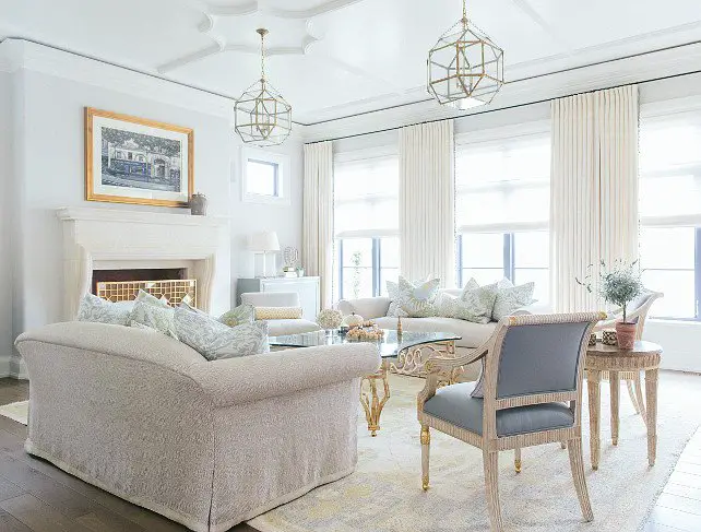 Elegance prevails in this sophisticated room of soft colors (Home Bunch)