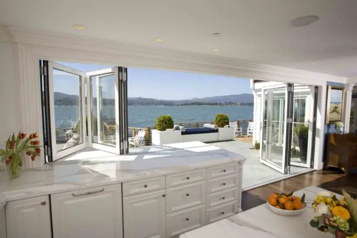 Open your kitchen up to the outdoors (Nanawall, Belvedere kitchen)