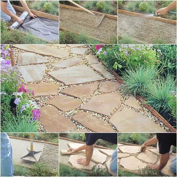 A pretty stone path enhances the overall beauty of your garden.