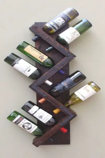 DIY wine rack 