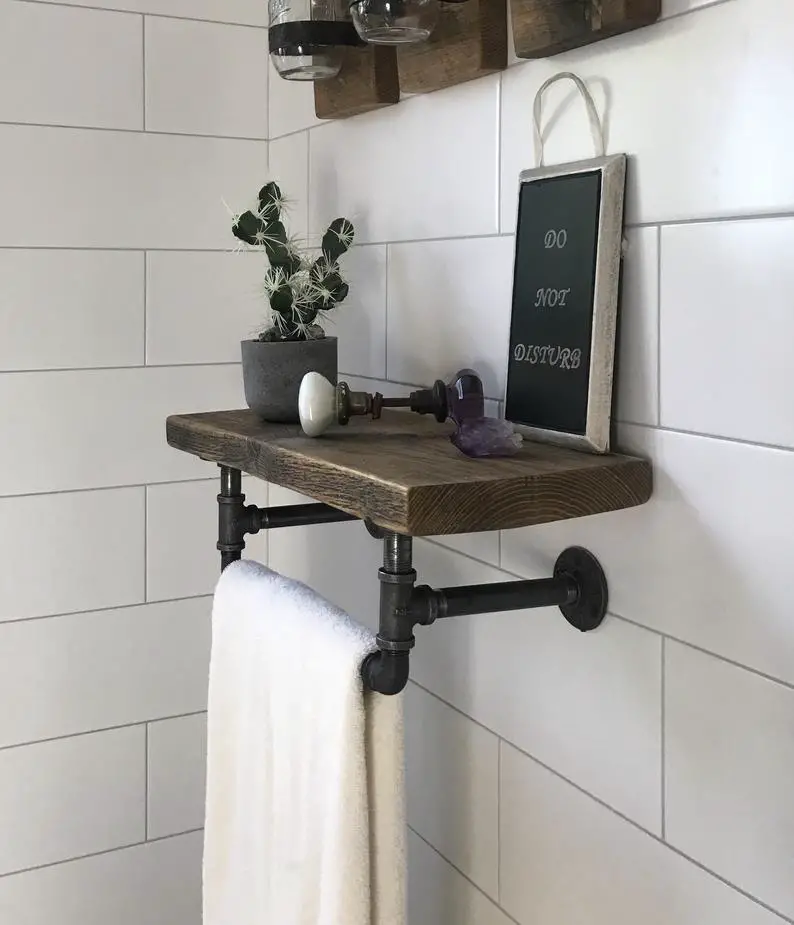 10 wonderful shelf ideas great for tiny bathrooms!