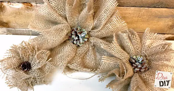 How to make burlap flowers 
