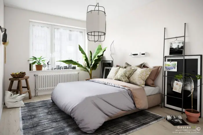 Delutter your tiny sleeping area into a small master bedroom