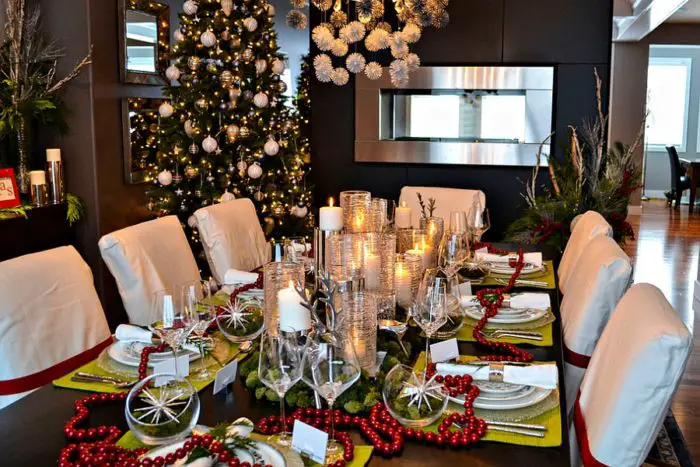 Dining room decorating ideas during festive season