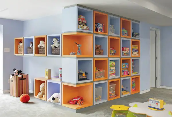 Kids room storage